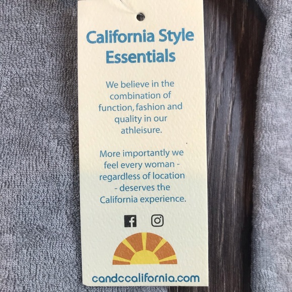 C&C California Women’s Retro Style Sheer Mesh Back Grey Sweatshirt Sz S UM4099C - Picture 7 of 13